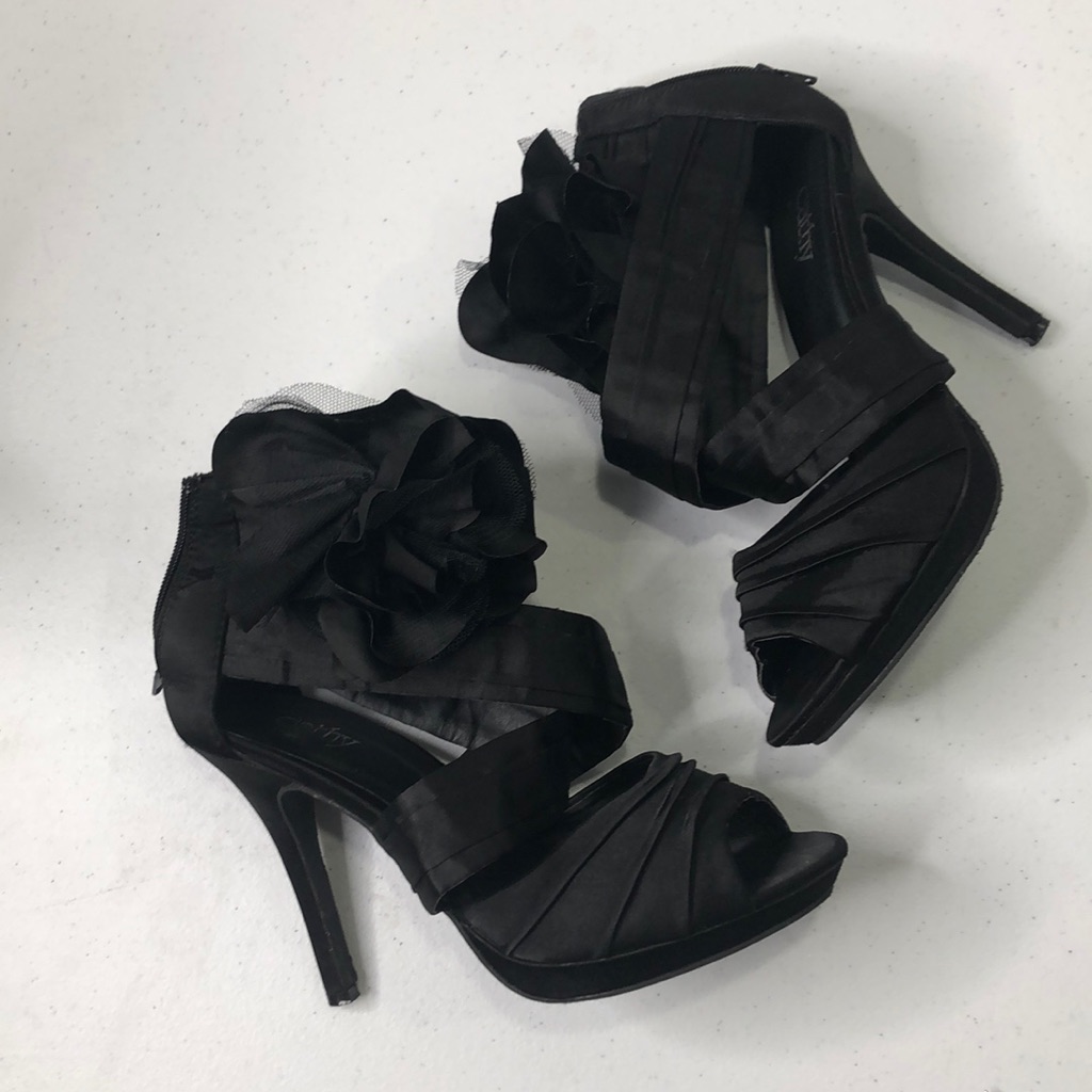 Sexy Raunched Open Toe Heels
